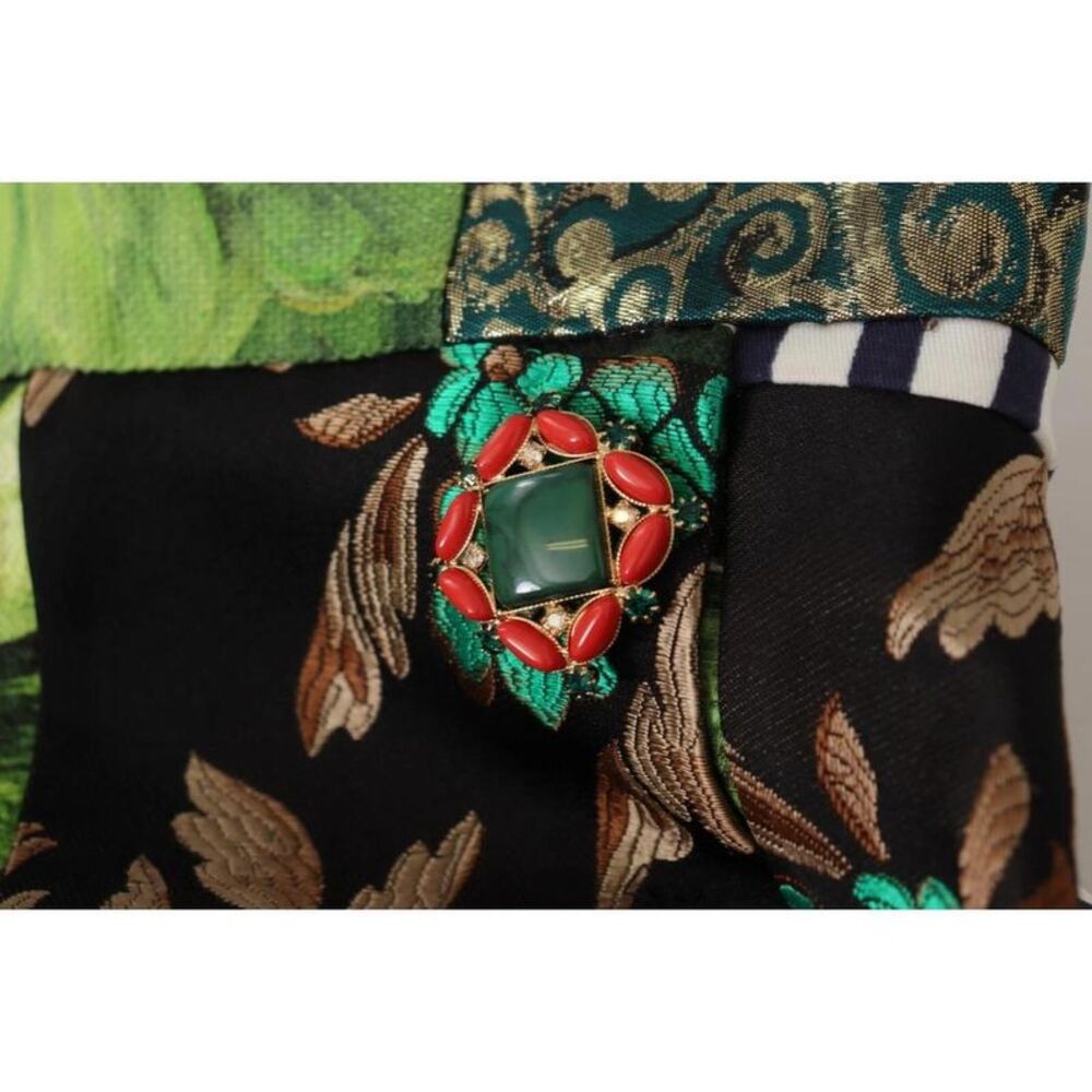 Dolce & Gabbana Patchwork Button Skirt Women Multicolor Skirts - Picture 5 of 6